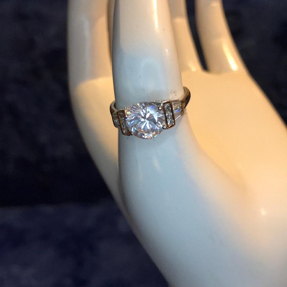 Crystal Engagement Ring